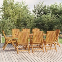Reclining Garden Chairs Solid Wood Teak