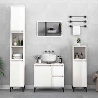 Bathroom Cabinet 30x30x190 cm Engineered Wood