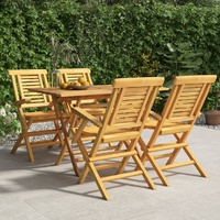 Garden Dining Set Solid Wood Teak