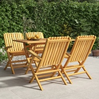 Garden Dining Set Solid Wood Teak