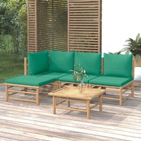 Garden Lounge Set with Cushions  Bamboo