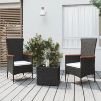 3 Piece Garden Lounge Set Poly Rattan