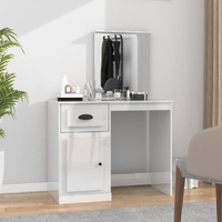 Dressing Table with Mirror Engineered Wood