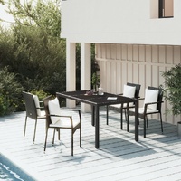 Garden Dining Set with Cushions Poly Rattan