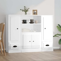 Highboards 3 pcs Engineered Wood