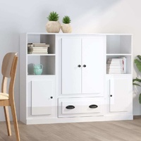 Highboards 3 pcs Engineered Wood