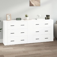 Sideboards 2 pcs Engineered Wood