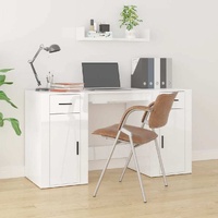Desk with Cabinet Engineered Wood