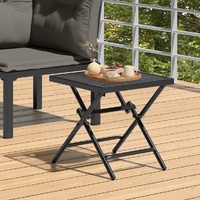 Folding Garden Table Anthracite Steel Mesh