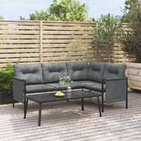 Garden Lounge Set Anthracite Steel
