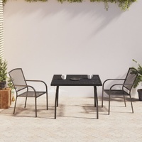 Garden Dining Set Anthracite Steel
