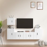 5 Piece TV Cabinet Set Engineered Wood