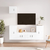 5 Piece TV Cabinet Set Engineered Wood