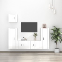 5 Piece TV Cabinet Set Engineered Wood