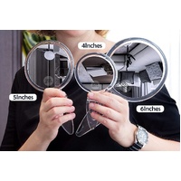 20X Magnifying Hand Mirror Two Sided Use for Makeup Application, Tweezing, and Blackhead/Blemish Removal (15 cm)