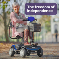 EQUIPMED Mobility Scooter Electric Motorised 4 Wheel Power Portable Folding