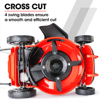 Lawn Mower 18 220cc Petrol Self-Propelled Push Lawnmower 4-Stroke