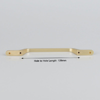 Gold Zinc Kitchen Cabinet Handles Drawer Bar Handle Pull 128mm
