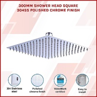 300mm Shower Head Square 304SS Polished Chrome Finish