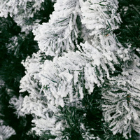 Christmas Tree 2.4M Xmas Tree Decorations Snow Flocked 1500 Tips