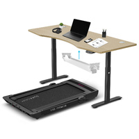 LSG Pacer M5 with Dual Motor Automatic Standing Desk in Black and Cable Management