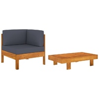 Garden Sofa Bench with Cushions Solid Acacia Wood