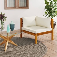 Corner Sofas with Cushions Solid Acacia Wood