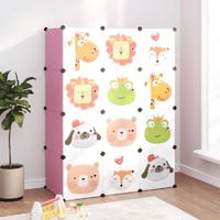 Cube Storage Cabinet for Kids with Cubes Pink PP