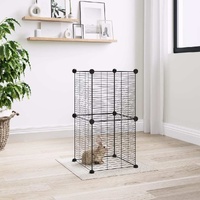 Pet Cage Black 35 by 35 cm Steel Rabbit Hutches