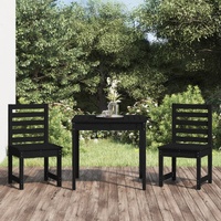 3 Piece Garden Bistro Set Solid Pine Wood
