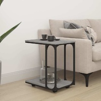Side Table with Wheels 50x35x55.5cm Engineered Wood