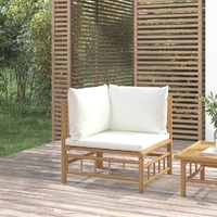Garden Lounge Set with Cushions Bamboo