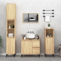Bathroom Cabinet 30x30x190 cm Engineered Wood
