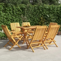 Garden Dining Set Solid Wood Teak