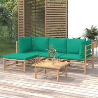 Garden Lounge Set with Cushions  Bamboo