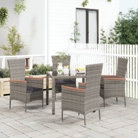 Garden Chairs with Cushions Poly Rattan