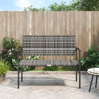 2-Seater Garden Bench Poly Rattan