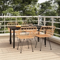 Garden Dining Set Poly Rattan
