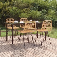 Garden Dining Set Poly Rattan
