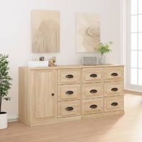 Sideboards 3 pcs Engineered Wood