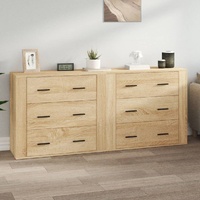 Sideboards 2 pcs Engineered Wood