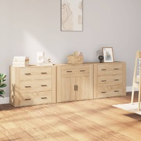 Sideboards 3 pcs Engineered Wood
