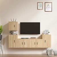 5 Piece TV Cabinet Set Engineered Wood