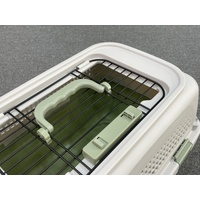 YES4PETS Medium Dog Cat Rabbit Crate Pet Kitten Carrier Parrot Cage Green