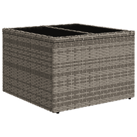 13 Piece Garden Sofa Set with Cushions Grey Poly Rattan