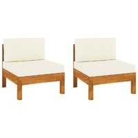 Garden Sofa Bench with Cushions Solid Acacia Wood