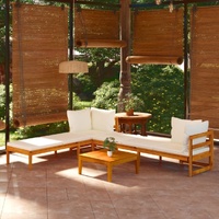 Garden Lounge Set with Cushions Acacia Wood