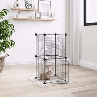 Pet Cage Black 35 by 35 cm Steel Rabbit Hutches