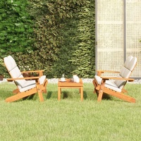 Adirondack Garden Lounge Set Solid Wood Acacia