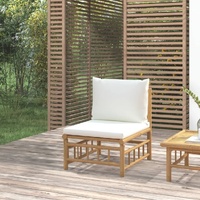 Garden Lounge Set with Cushions Bamboo